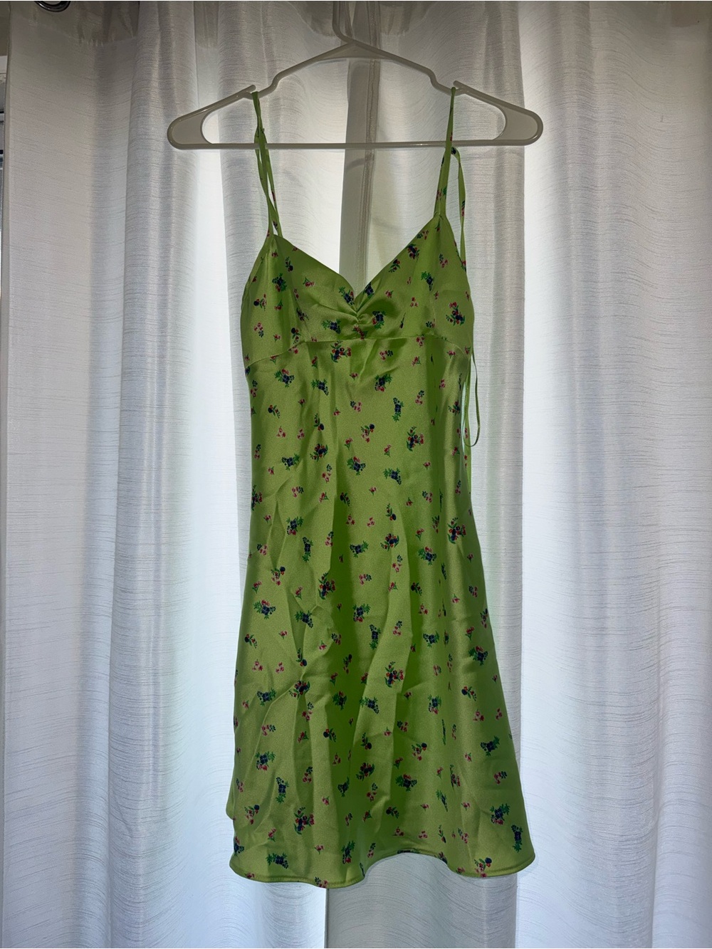 Floral Lime Green Dress